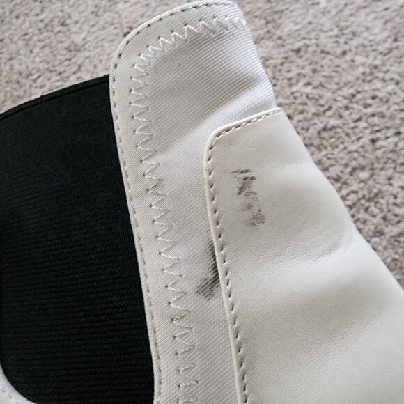 Simply Vera Vera Wang Black and White Slip on Combat Boots - Picture 11 of 11